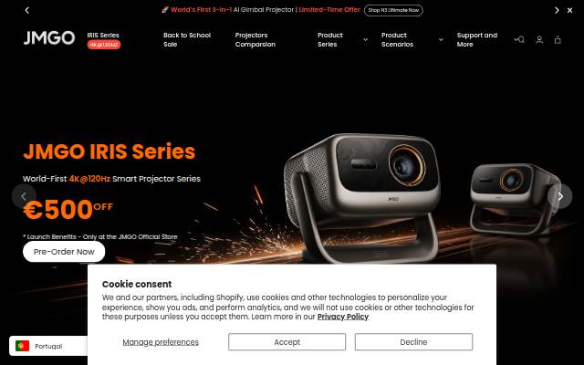 JMGO EU Official Store storefront