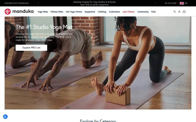 Manduka EU storefront