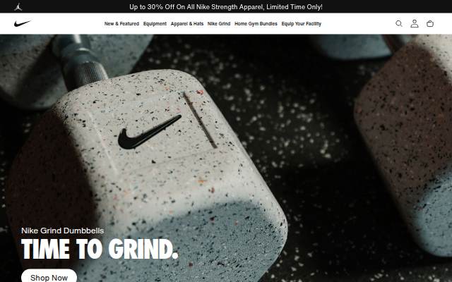 Nike Strength EU storefront