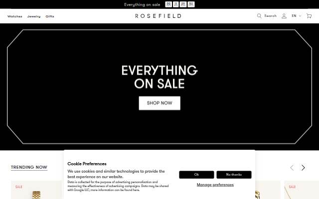 Montra da Rosefield Women's Watches &amp; Jewelry | Official Website