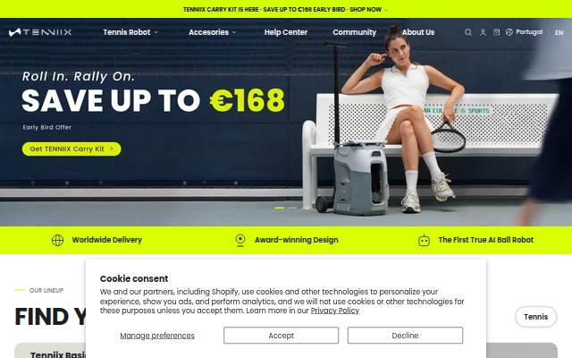 TenniixEU storefront