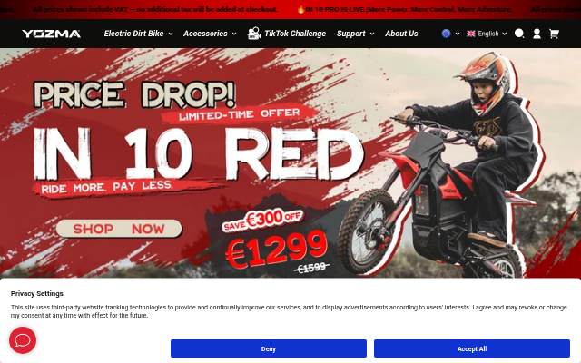 Yozma EU storefront