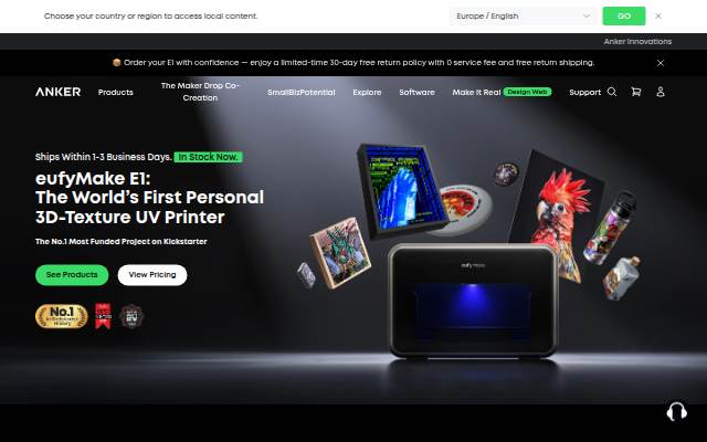 eufyMake storefront