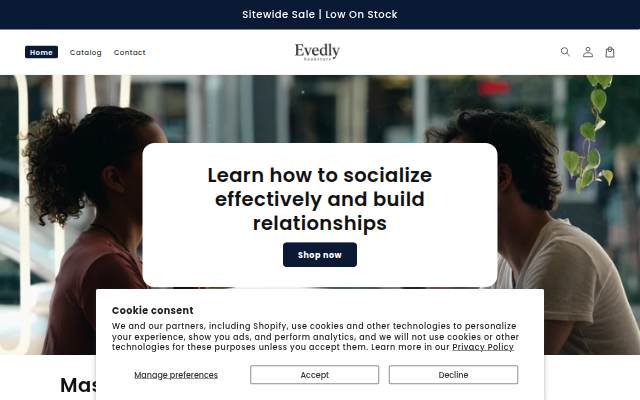 Evedly storefront