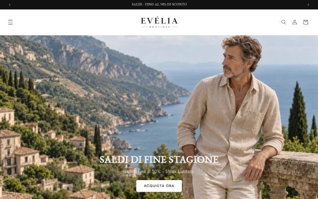 Startseite von Evélia Boutique