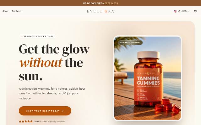Evelliora storefront