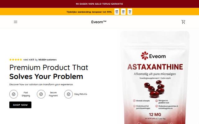 Startseite von Eveom™