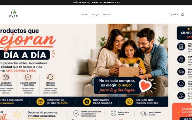 Startseite von Ever Choice Shop