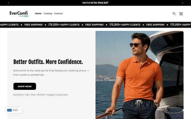 EverComfi storefront