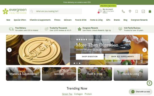 Evergreen Healthfoods storefront