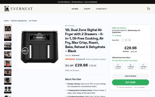 Evernest storefront