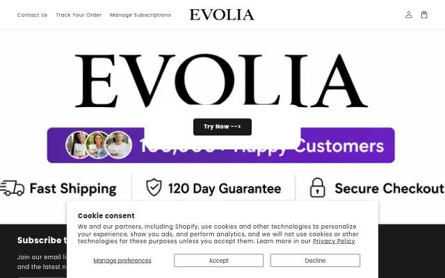 Evolia storefront