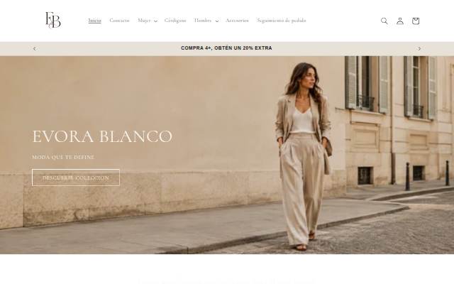 Evora Blanco storefront