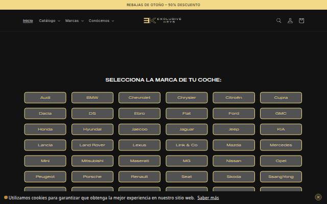 Exclusive Keys España storefront