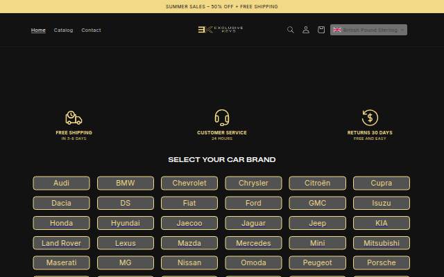 Exclusive Keys United Kingdom storefront