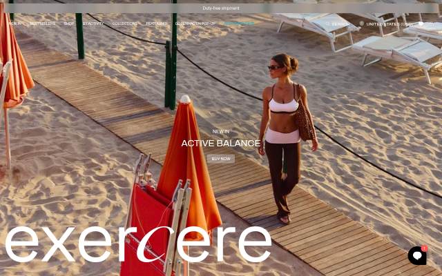 Exercere storefront