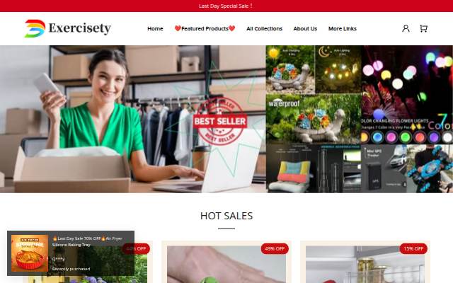 Exercisety storefront