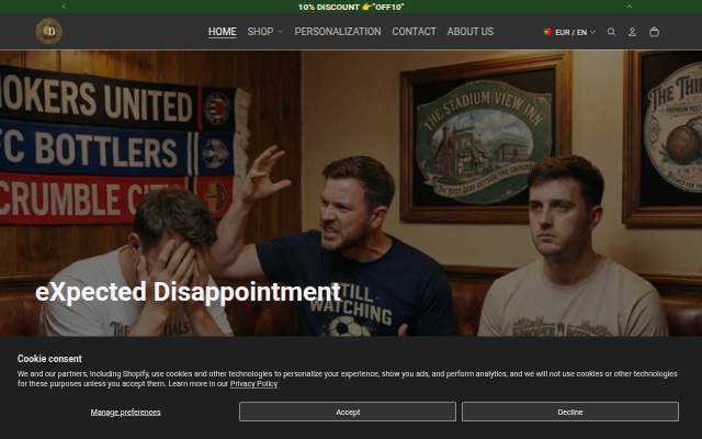 eXpected Disappointment storefront