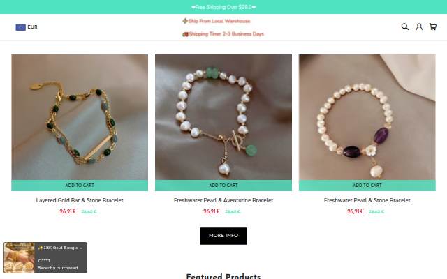 Shipping Time：2-3 Business Days storefront