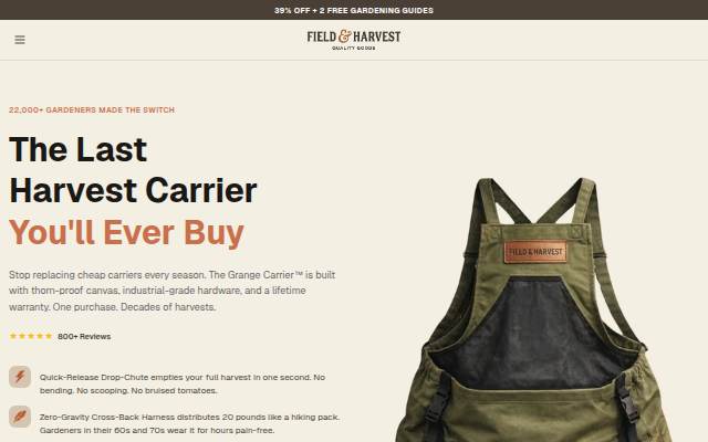Montra da The Grange Carrier™ — The Last Harvest Carrier You'll Ever Buy