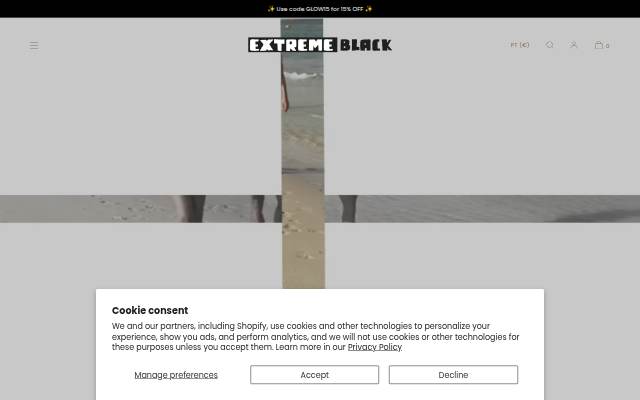 Extreme Black storefront