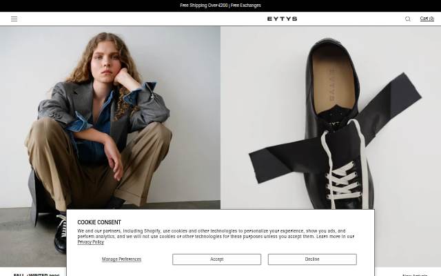 EYTYS storefront