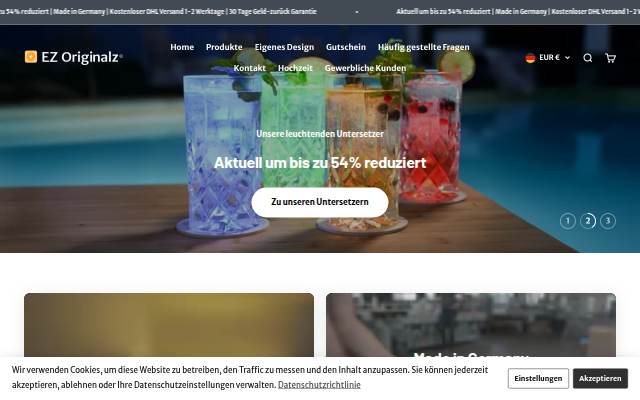 EZ Originalz storefront