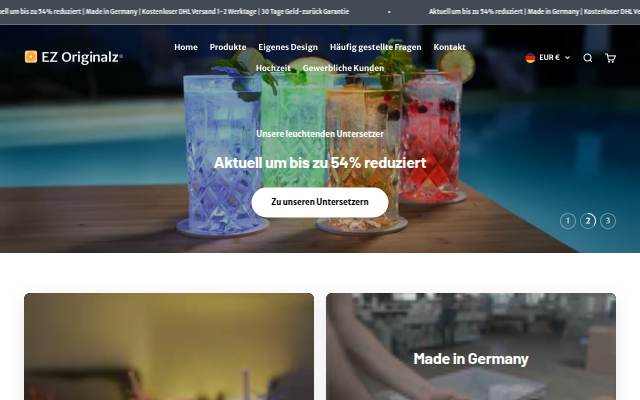 EZ Originalz storefront