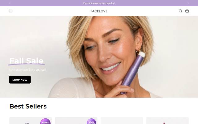 Escaparate de Facelove Cosmetics