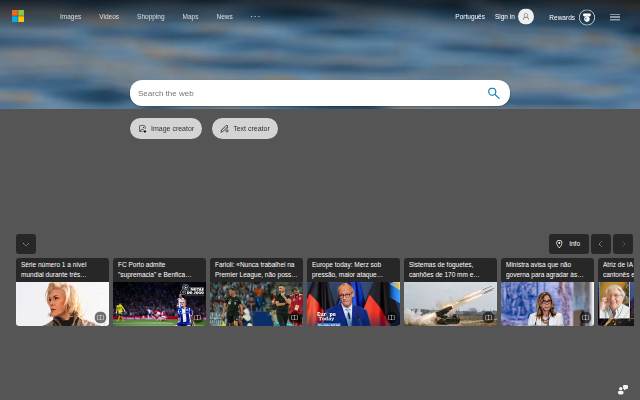 Pesquisa - Microsoft Bing storefront