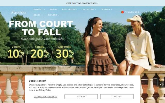 Faevida storefront