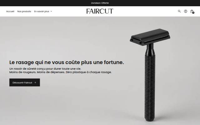 Faircut storefront
