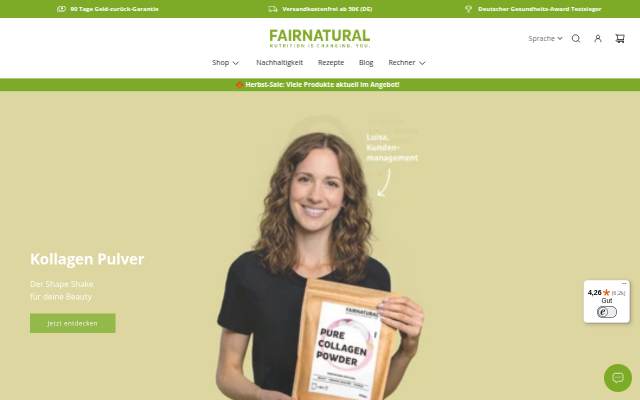 Fairnatural® storefront