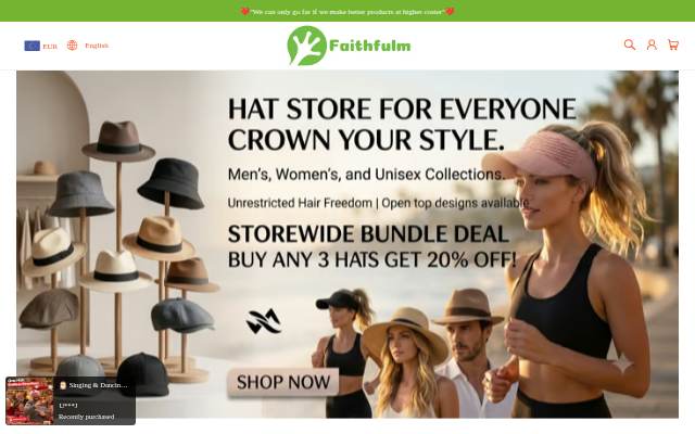 Faithfulm storefront