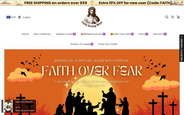 Startseite von Faithstrongwear