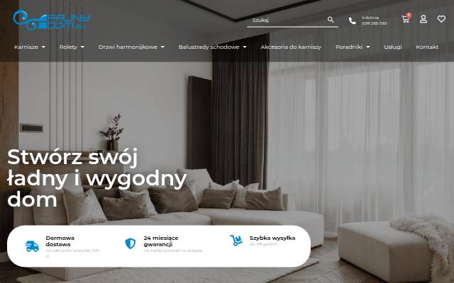 Startseite von FajnyDom - Sklep z Karniszami, Balustradami, Drzwiami Harmonijkowymi