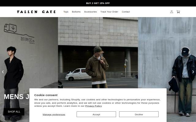 Fallen Gate storefront