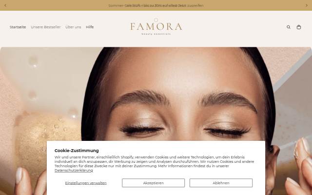 FAMORA storefront
