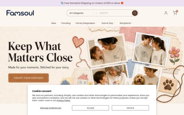 Famsoul storefront