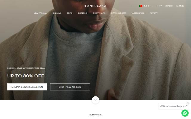 FanFreakz storefront