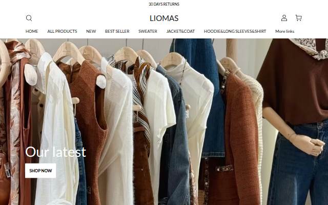 LIOMAS storefront