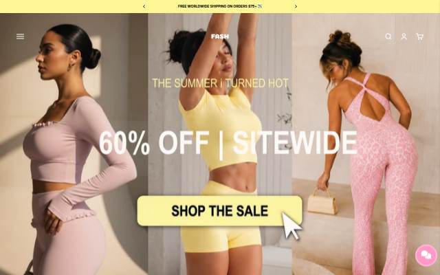 Fitness Fashioness storefront