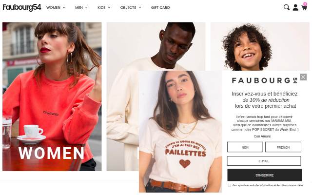 FAUBOURG 54 storefront
