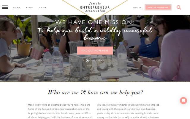 Female Entrepreneur Association storefront