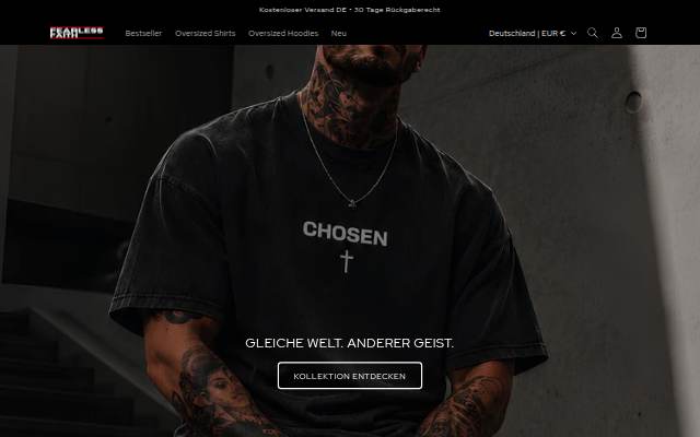 FearlessFaith storefront