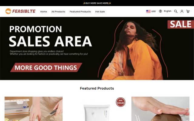 FEASIBLTE storefront