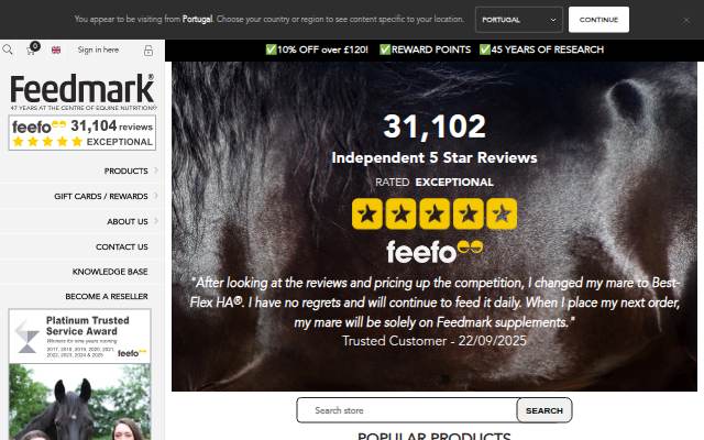 Feedmark Horse Supplements – Trusted Equine Nutrition Backed by Science storefront