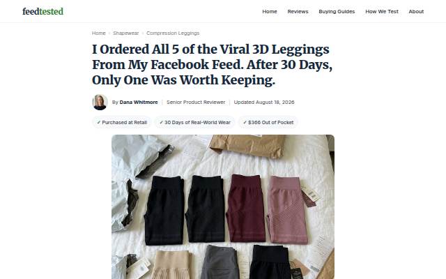 Best 3D Compression Leggings of 2026: I Ordered All 5 Viral Brands and Kept One storefront