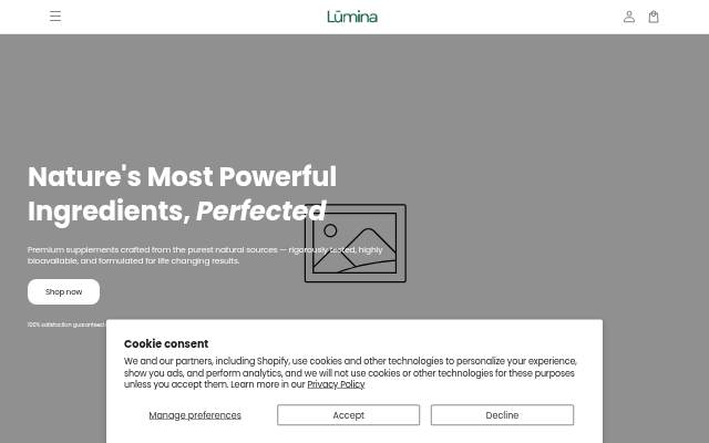 Lumina storefront