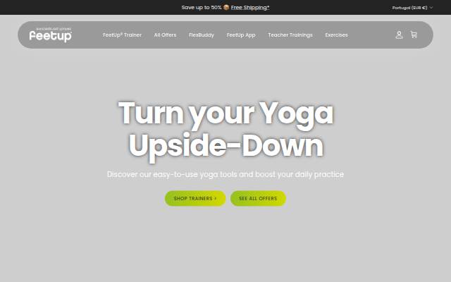 FeetUp Yoga Trainer storefront